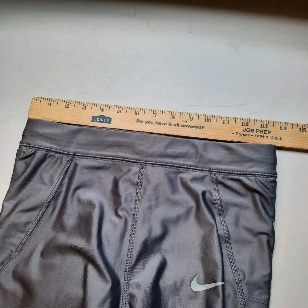Nike Power Speed Running‎ 7/8 Tights Womens Medium Gray 25